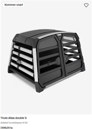 Thule Allax double S dobbel hundekasse til bil 